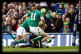 Ireland Scotland Ritchie Gray try Rob Kearney